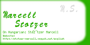 marcell stotzer business card